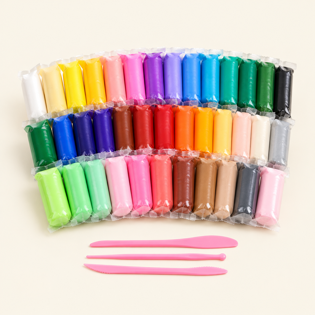 Kit de arcilla de aire Manita con paquetes de colores y herramientas de modelado